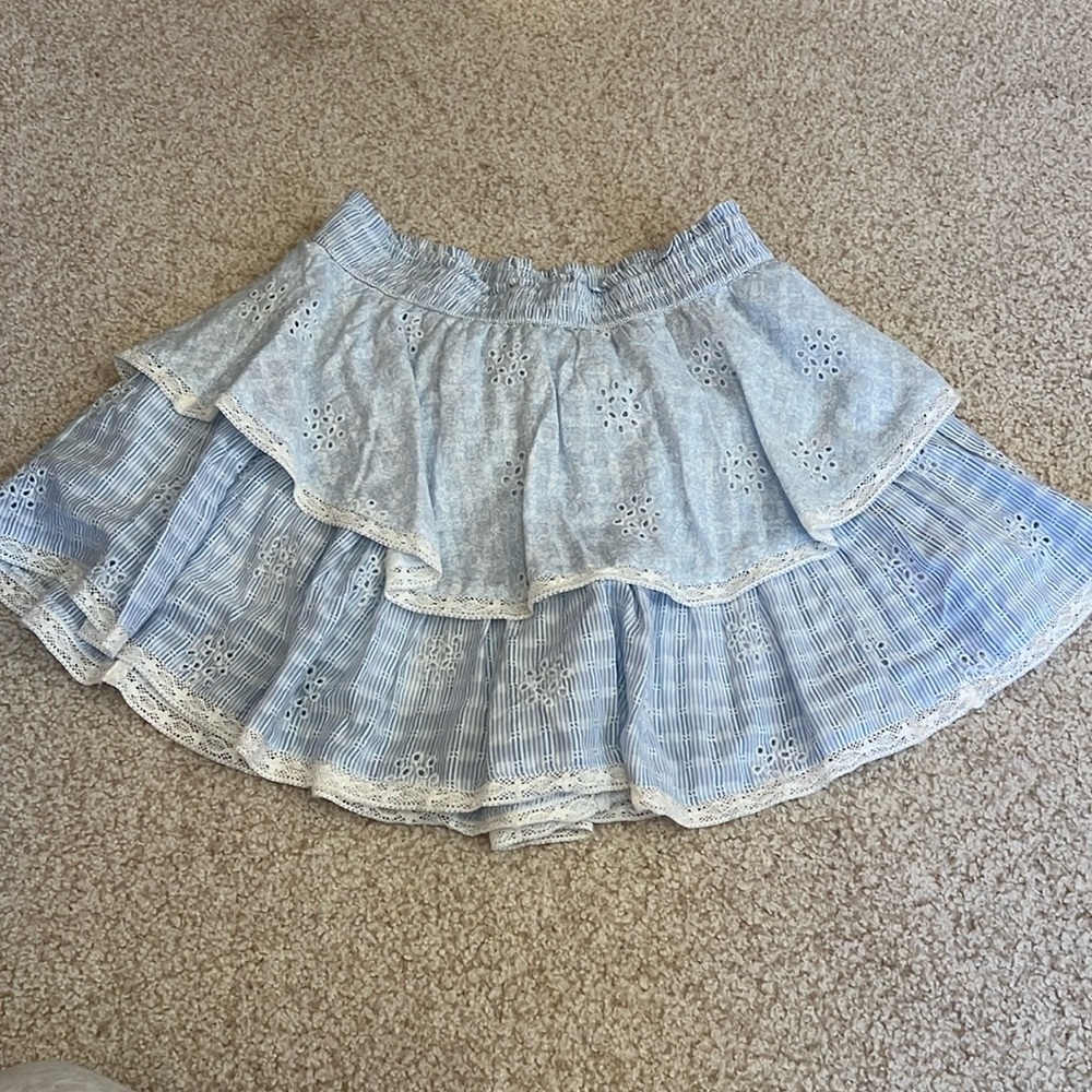 Lace blue skirt